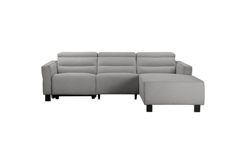 Reclinersoffa med hörn Loft24 Hörnsoffa Loft24 Carpari med manuell recliner Grey1 Right-faced Belfast fabric