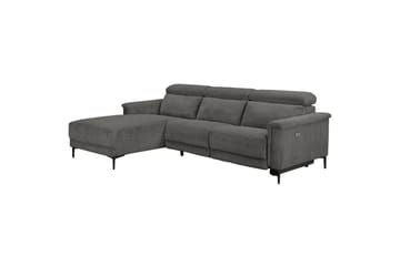 Reclinersoffa med hörn Loft24 Hörnsoffa Loft24 Lund med elektrisk recliner Grey Left-faced - Möbler - Vardagsrum - Soffor - Reclinersoffor & Biosoffor
