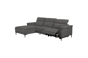 Reclinersoffa med hörn Loft24 Hörnsoffa Loft24 Lund med elektrisk recliner Grey Left-faced - Möbler - Vardagsrum - Soffor - Reclinersoffor & Biosoffor