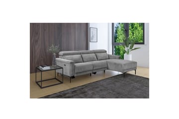 Reclinersoffa med hörn Loft24 Hörnsoffa Loft24 Lund med elektrisk recliner Grey Right-faced - Möbler - Vardagsrum - Soffor - Reclinersoffor & Biosoffor