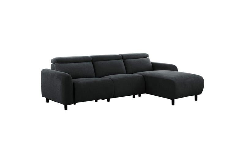 Reclinersoffa med hörn Loft24 Skaane Reclinersoffa 3-sits Grey Belfast fabric - Möbler - Vardagsrum - Soffor - Reclinersoffor & Biosoffor