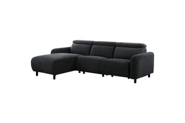 Reclinersoffa med hörn Loft24 Skaane Reclinersoffa 3-sits Grey Left-faced Manchester - Möbler - Vardagsrum - Soffor - Reclinersoffor & Biosoffor