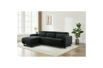 Reclinersoffa med hörn Loft24 Skaane Reclinersoffa 3-sits Grey Left-faced Manchester - Möbler - Vardagsrum - Soffor - Reclinersoffor & Biosoffor