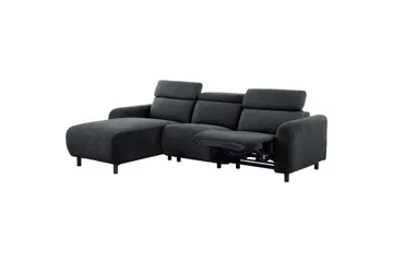 Reclinersoffa med hörn Loft24 Skaane Reclinersoffa 3-sits Grey Left-faced Manchester - Möbler - Vardagsrum - Soffor - Reclinersoffor & Biosoffor