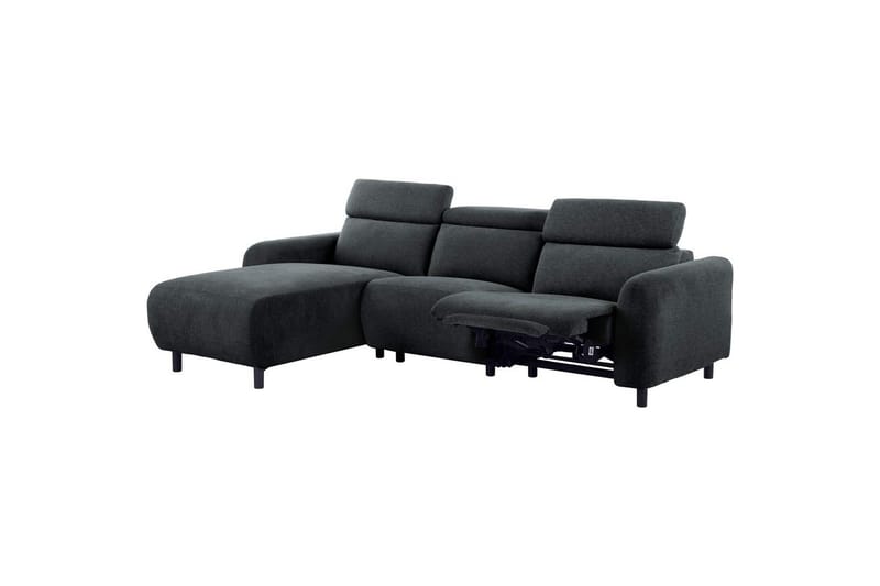 Reclinersoffa med hörn Loft24 Skaane Reclinersoffa 3-sits Grey Left-faced Manchester - Möbler - Vardagsrum - Soffor - Reclinersoffor & Biosoffor