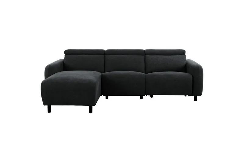 Reclinersoffa med hörn Loft24 Skaane Reclinersoffa 3-sits Grey Left-faced Manchester
