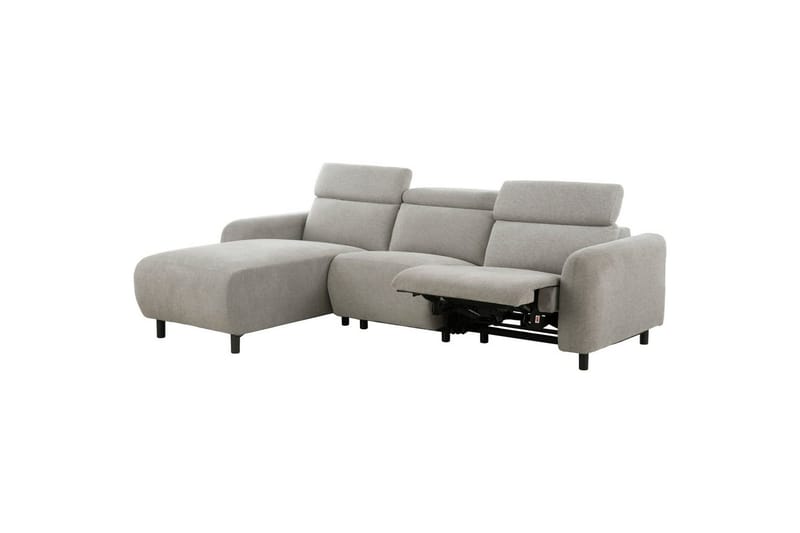 Reclinersoffa med hörn Loft24 Skaane Reclinersoffa 3-sits Grey Manchester - Möbler - Vardagsrum - Soffor - Reclinersoffor & Biosoffor