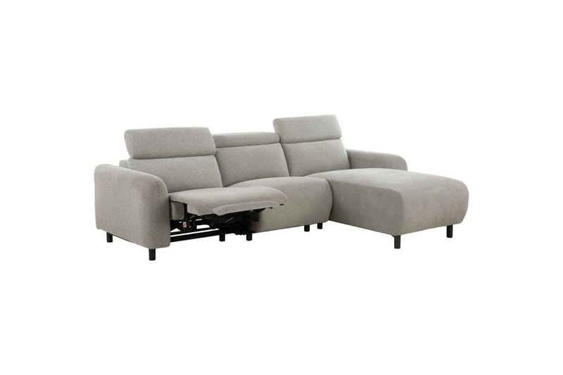 Reclinersoffa med hörn Loft24 Skaane Reclinersoffa 3-sits Grey Right-faced Manchester - Möbler - Vardagsrum - Soffor - Reclinersoffor & Biosoffor
