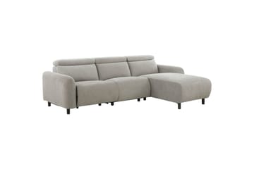 Reclinersoffa med hörn Loft24 Skaane Reclinersoffa 3-sits Grey Right-faced Manchester - Möbler - Vardagsrum - Soffor - Reclinersoffor & Biosoffor