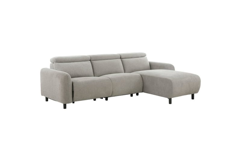 Reclinersoffa med hörn Loft24 Skaane Reclinersoffa 3-sits Grey Right-faced Manchester - Möbler - Vardagsrum - Soffor - Reclinersoffor & Biosoffor