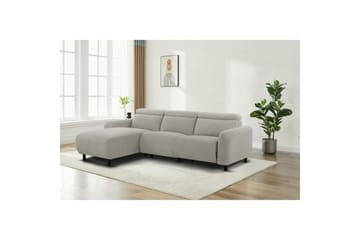 Reclinersoffa med hörn Loft24 Skaane Reclinersoffa 3-sits Grey1 Left-faced Manchester - Möbler - Vardagsrum - Soffor - Reclinersoffor & Biosoffor