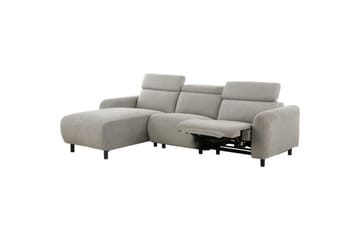 Reclinersoffa med hörn Loft24 Skaane Reclinersoffa 3-sits Grey1 Left-faced Manchester - Möbler - Vardagsrum - Soffor - Reclinersoffor & Biosoffor