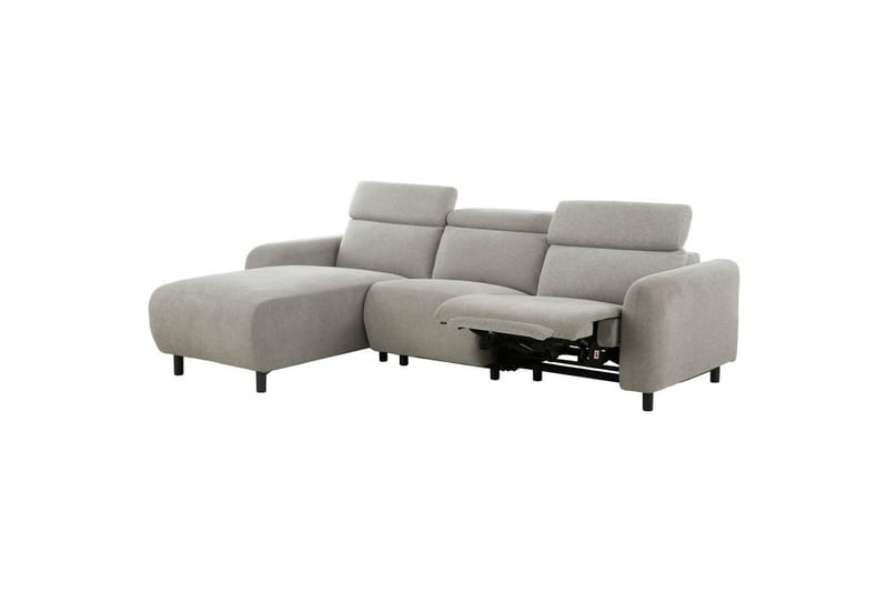Reclinersoffa med hörn Loft24 Skaane Reclinersoffa 3-sits Grey1 Left-faced Manchester - Möbler - Vardagsrum - Soffor - Reclinersoffor & Biosoffor