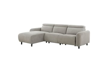Reclinersoffa med hörn Loft24 Skaane Reclinersoffa 3-sits Grey1 Left-faced Manchester - Möbler - Vardagsrum - Soffor - Reclinersoffor & Biosoffor