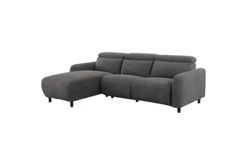 Reclinersoffa med hörn Loft24 Skaane Reclinersoffa 3-sits Grey1 Right-faced Manchester - Möbler - Vardagsrum - Soffor - Reclinersoffor & Biosoffor