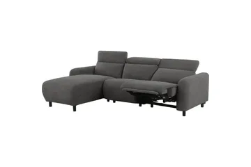 Reclinersoffa med hörn Loft24 Skaane Reclinersoffa 3-sits Grey1 Right-faced Manchester - Möbler - Vardagsrum - Soffor - Reclinersoffor & Biosoffor