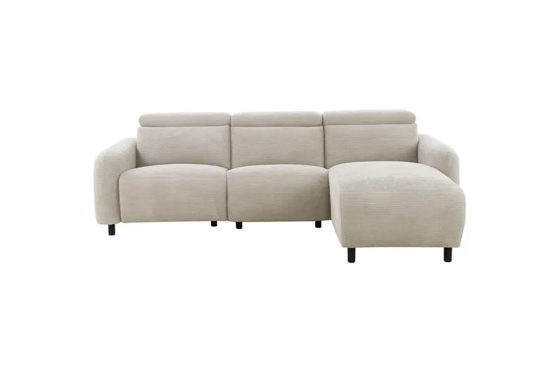 Reclinersoffa med hörn Loft24 Skaane Reclinersoffa 3-sits Vit Höger Manchester - Möbler - Vardagsrum - Soffor - Reclinersoffor & Biosoffor