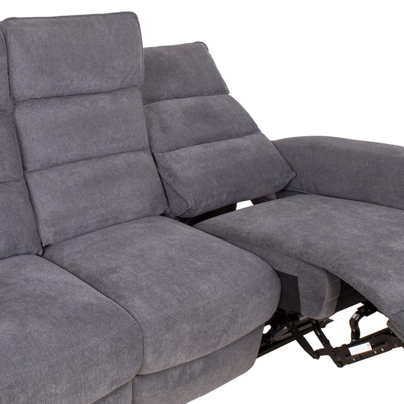 Reclinersoffa Mörvik 3-sits med elektrisk mekanism - blågrå - Möbler - Vardagsrum - Soffor - Reclinersoffor & Biosoffor