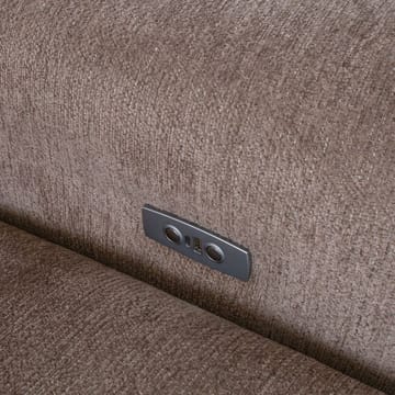 Reclinersoffa Nordan 2-sits elektrisk - ljusbrun med beige passpoal - Möbler - Vardagsrum - Soffor - Reclinersoffor & Biosoffor