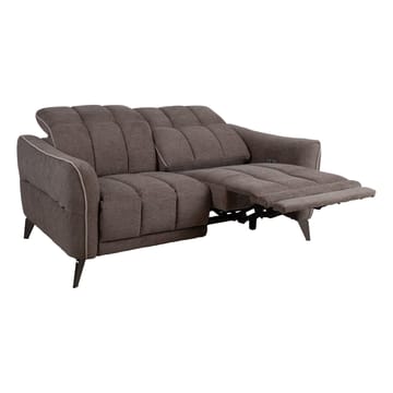 Reclinersoffa Nordan 2-sits elektrisk - ljusbrun med beige passpoal - Möbler - Vardagsrum - Soffor - Reclinersoffor & Biosoffor