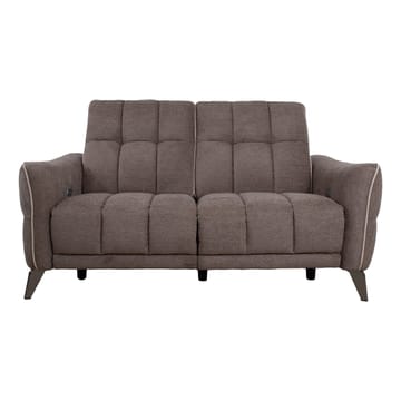 Reclinersoffa Nordan 2-sits elektrisk - ljusbrun med beige passpoal - Möbler - Vardagsrum - Soffor - Reclinersoffor & Biosoffor