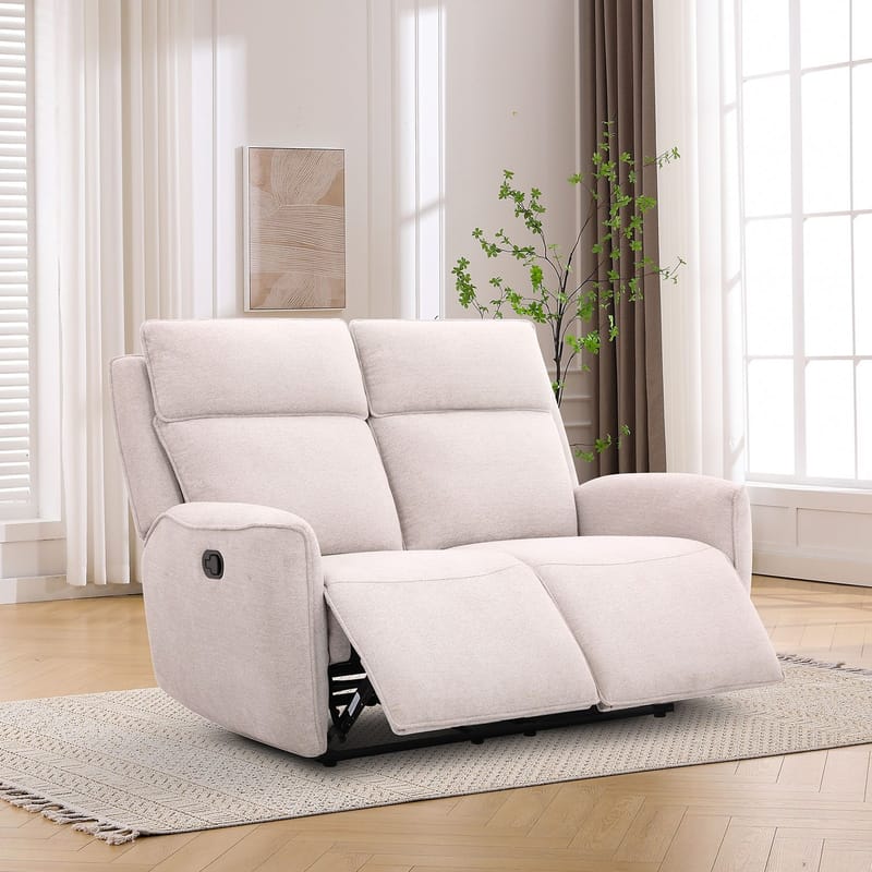 Reclinersoffa Östvik 2-sits med manuell mekanism - beige - Möbler - Vardagsrum - Soffor - Reclinersoffor & Biosoffor