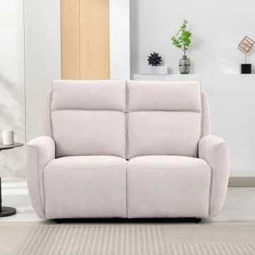 Reclinersoffa Östvik 2-sits med manuell mekanism - beige - Möbler - Vardagsrum - Soffor - Reclinersoffor & Biosoffor