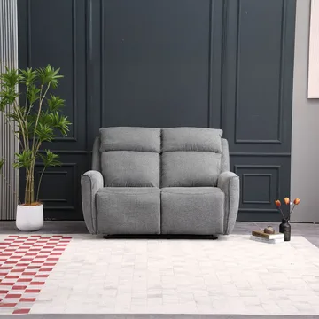 Reclinersoffa Östvik 2-sits med manuell mekanism - grå - Möbler - Vardagsrum - Soffor - Reclinersoffor & Biosoffor