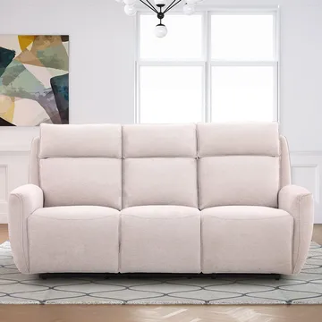 Reclinersoffa Östvik 3-sits med manuell mekanism - beige - Möbler - Vardagsrum - Soffor - Reclinersoffor & Biosoffor