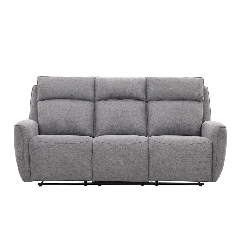 Reclinersoffa Östvik 3-sits med manuell mekanism - grå - Möbler - Vardagsrum - Soffor - Reclinersoffor & Biosoffor