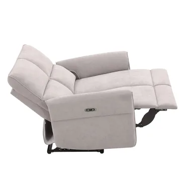 Reclinersoffa Ravdal 2-sits med elektrisk mekanism - grå - Möbler - Vardagsrum - Soffor - Reclinersoffor & Biosoffor