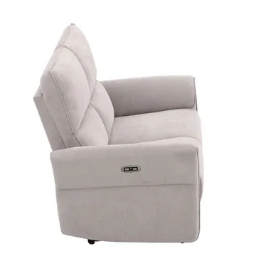 Reclinersoffa Ravdal 2-sits med elektrisk mekanism - grå - Möbler - Vardagsrum - Soffor - Reclinersoffor & Biosoffor