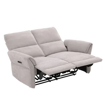 Reclinersoffa Ravdal 2-sits med elektrisk mekanism - grå - Möbler - Vardagsrum - Soffor - Reclinersoffor & Biosoffor