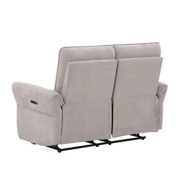 Reclinersoffa Ravdal 2-sits med elektrisk mekanism - grå - Möbler - Vardagsrum - Soffor - Reclinersoffor & Biosoffor
