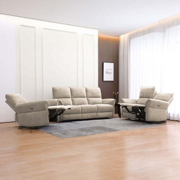 Reclinersoffa Ravdal 2-sits med elektrisk mekanism - ljusbrun - Möbler - Vardagsrum - Soffor - Reclinersoffor & Biosoffor