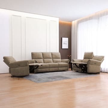 Reclinersoffa Ravdal 2-sits med elektrisk mekanism - ljusbrun - Möbler - Vardagsrum - Soffor - Reclinersoffor & Biosoffor