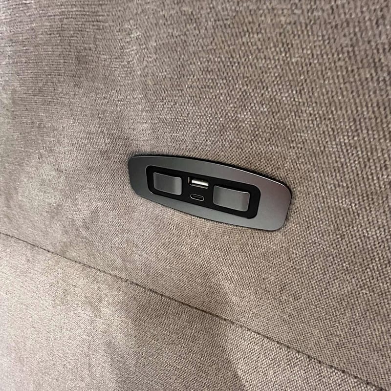 Reclinersoffa Ravdal 3-sits med elektrisk mekanism - grå - Möbler - Vardagsrum - Soffor - Reclinersoffor & Biosoffor