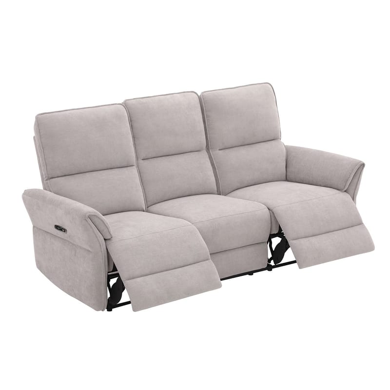 Reclinersoffa Ravdal 3-sits med elektrisk mekanism - grå - Möbler - Vardagsrum - Soffor - Reclinersoffor & Biosoffor