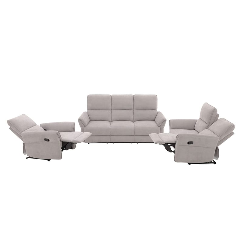 Reclinersoffa Ravdal 3-sits med elektrisk mekanism - grå - Möbler - Vardagsrum - Soffor - Reclinersoffor & Biosoffor