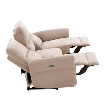 Reclinersoffa Ravdal 3-sits med elektrisk mekanism - ljusbrun - Möbler - Vardagsrum - Soffor - Reclinersoffor & Biosoffor