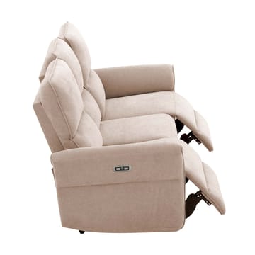 Reclinersoffa Ravdal 3-sits med elektrisk mekanism - ljusbrun - Möbler - Vardagsrum - Soffor - Reclinersoffor & Biosoffor