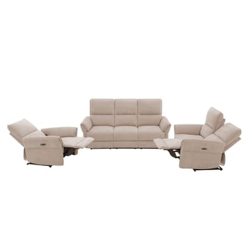 Reclinersoffa Ravdal 3-sits med elektrisk mekanism - ljusbrun - Möbler - Vardagsrum - Soffor - Reclinersoffor & Biosoffor