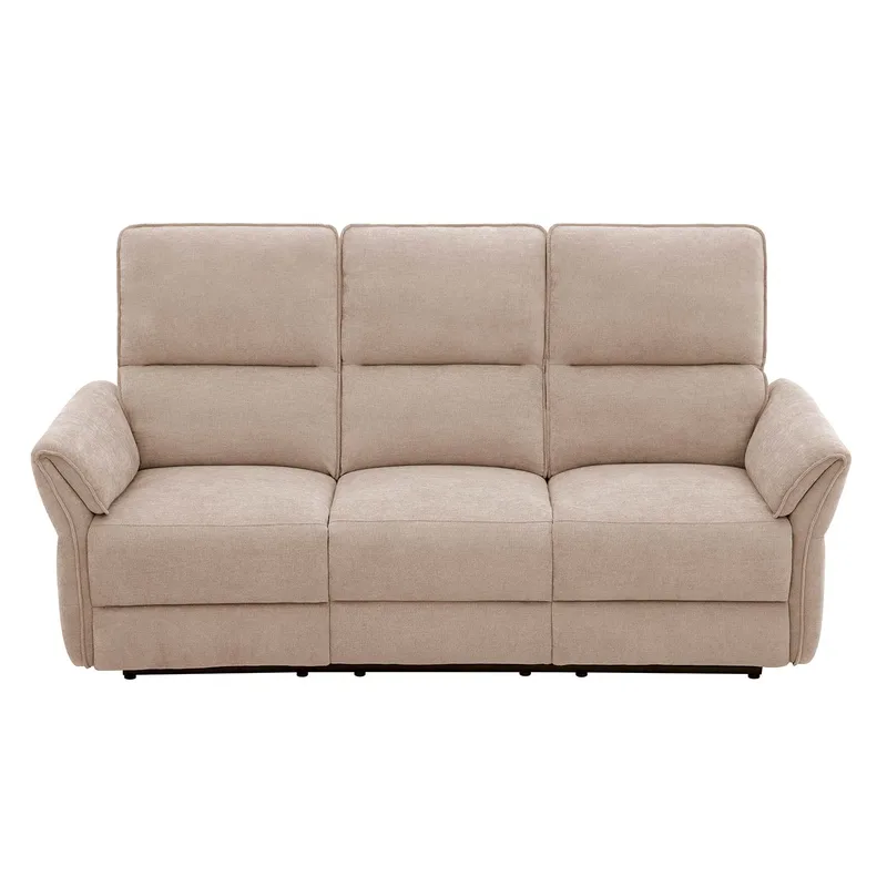 Reclinersoffa Ravdal 3-sits med elektrisk mekanism - ljusbrun - Möbler - Vardagsrum - Soffor - Reclinersoffor & Biosoffor
