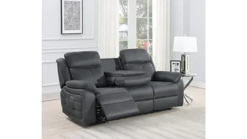 Reclinersoffa Rindal 3 Sits Elektrisk - grå - Möbler - Vardagsrum - Soffor - Reclinersoffor & Biosoffor