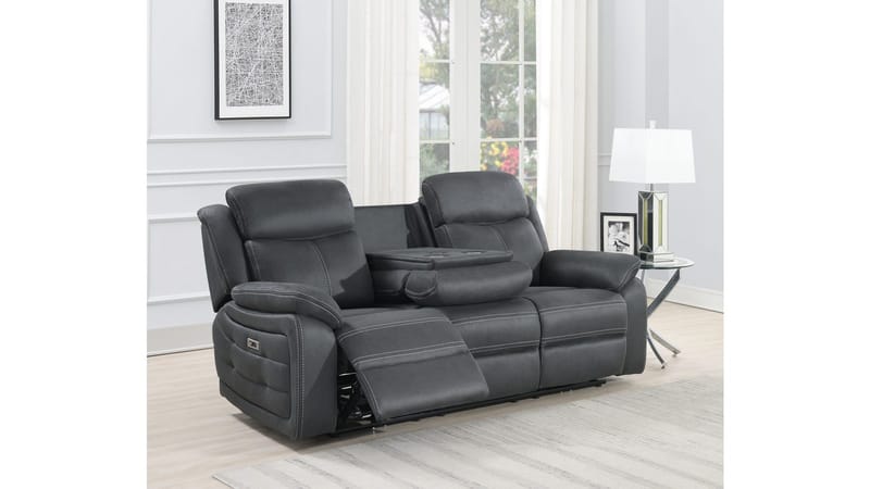 Reclinersoffa Rindal 3 Sits Elektrisk - grå - Möbler - Vardagsrum - Soffor - Reclinersoffor & Biosoffor