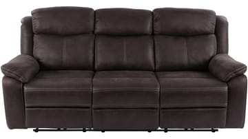 Reclinersoffa Rindal 3 Sits Manuell - brungrå - Möbler - Vardagsrum - Soffor - Reclinersoffor & Biosoffor