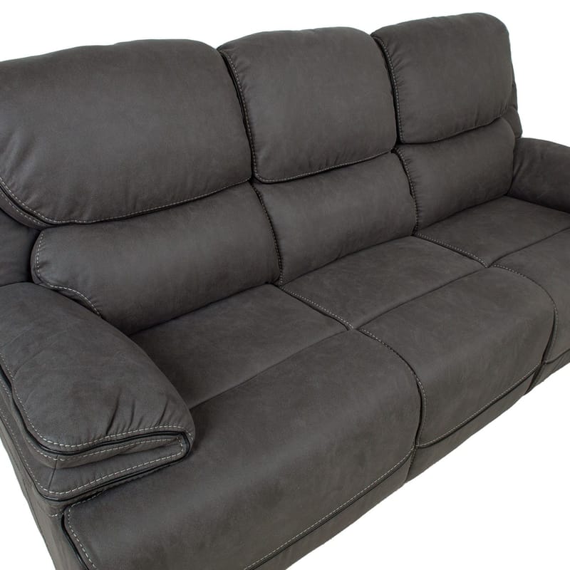 Reclinersoffa Sälmar 3-sits med manuell mekanism - grå - Möbler - Vardagsrum - Soffor - Reclinersoffor & Biosoffor
