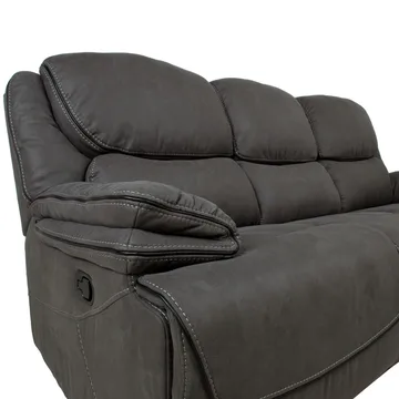 Reclinersoffa Sälmar 3-sits med manuell mekanism - grå - Möbler - Vardagsrum - Soffor - Reclinersoffor & Biosoffor