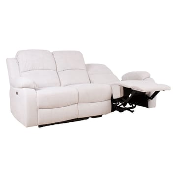 Reclinersoffa Tränor 3-sits med elektrisk mekanism - naturvit - Möbler - Vardagsrum - Soffor - Reclinersoffor & Biosoffor
