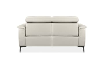 Reclinersoffa utan hörn Loft24 2-sitssoffa Lund Kräm, Läder/PU, Manuell vilstol Cream White - Möbler - Vardagsrum - Soffor - Reclinersoffor & Biosoffor